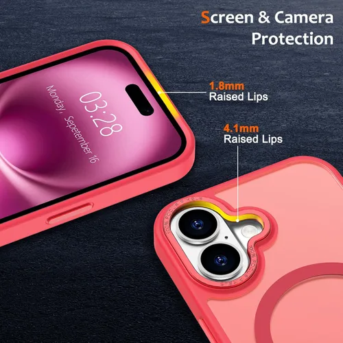 Vista 426 de Anuck - Funda magnética para iPhone 11 compatible con MagSafe, carcasa trasera mate translúcida dura, borde de TPU, delgada, resistente a impactos