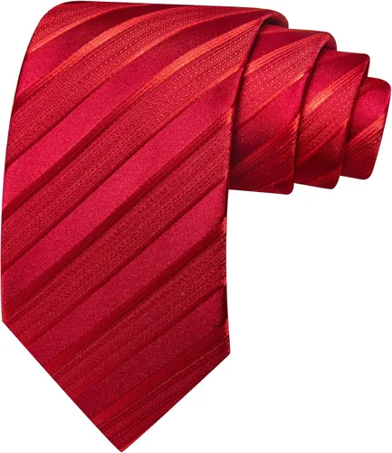 Vista 373 de Barry.Wang Juego de corbatas para hombre, corbata de seda a rayas, tejido a cuadros, gemelos formales, negocios, boda