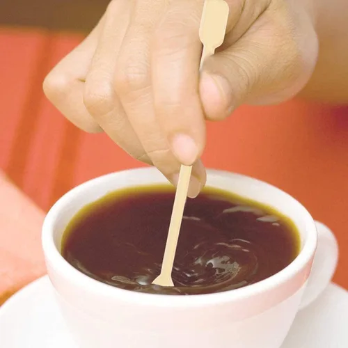 Vista 6 de 500 unidades de plástico para café y té, cucharas desechables, agitador, mini agitador, agitador de plástico de grado alimenticio, cucharas de té