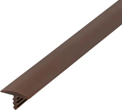 Vista 26 de Outwater T-molding plástico del 1/2 pulgada de la almendra flexible centro del centro de la púa que moldea la bobina de 25 pies