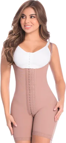 Vista 2 de DELIÉ by Fajas DPrada 09111 Fajas Colombianas Faja Posparto Faja Moldeadora de Cuerpo Completo para Mujer