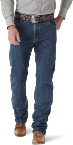 Vista 8 de Wrangler Jeans de corte vaquero de alto rendimiento para hombre que absorben la comodidad y ajuste regular Enjuague de medianoche
