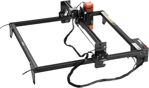 Vista 9 de VEVOR Máquina cortadora de grabado láser, salida de 10 W, área de trabajo de 15.0 x 15.7 in, velocidad de movimiento de 393.701 in/min, punto