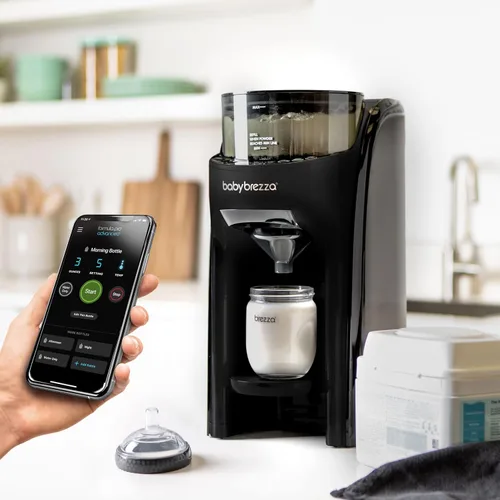 Vista 9 de Baby Brezza Formula Pro Advanced WiFi - Máquina dispensadora de fórmula, mezcla automáticamente un biberón de fórmula caliente al instante, prepara