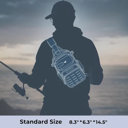 Vista 2 de KastKing BlowBak - Bolsa táctica para aparejos de pesca, mochila de pesca ligera, almacenamiento para equipo y equipo, regalo para hombres