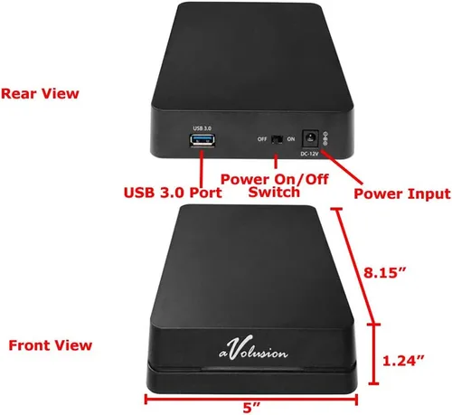 Vista 3 de Avolusion HDDGear Pro 3TB (3000GB) 7200RPM 64MB caché USB 3.0 Disco duro externo para juegos (para Xbox ONE X/S, preformateado)