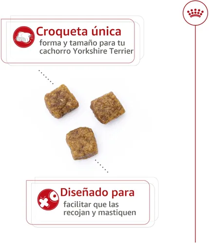 Vista 3 de ROYAL CANIN Yorkshire Terrier - Alimento seco para cachorros, bolsa de 2.5