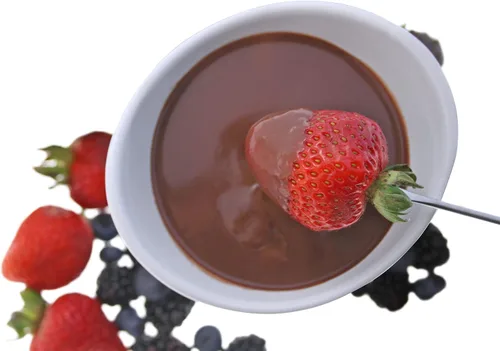 Vista 5 de Swissmar Juego de fondue de chocolate brillante, 7 piezas, cuenco
