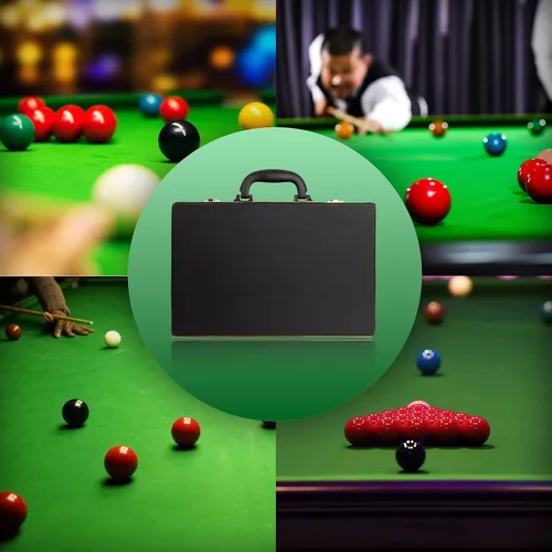 Vista 5 de Juego de 22 bolas de billar con estuche de almacenamiento, tamaño estándar