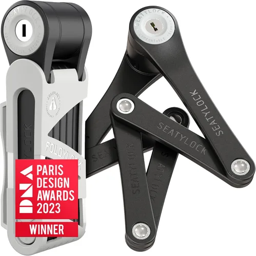 Vista 14 de Seatylock FoldyLock Mini Candado Plegable para Bicicleta - Candado de Bicicleta Ligero Patentado de Servicio Pesado - Protector Antirrobo con Llave