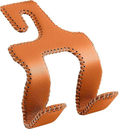 Vista 9 de Gancho para bolso de automóvil, reposacabezas de asiento trasero, perchas de cuero auténtico, accesorio organizador de vehículos duradero