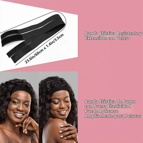 Vista 5 de Goiple - Kit de 11 piezas para pelucas de encaje frontal para principiantes, palo de cera para cabello, banda elástica de fusión de encaje para Beige