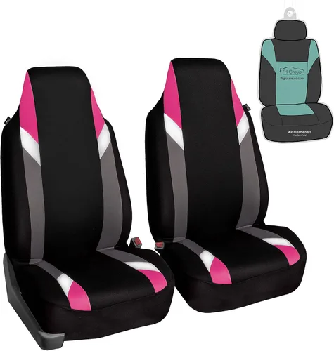 Vista 32 de FH Group Tres filas de 7 plazas, fundas de asiento modernistas de alta calidad, se adaptan a la mayoría de automóviles, camiones, SUV y camionetas