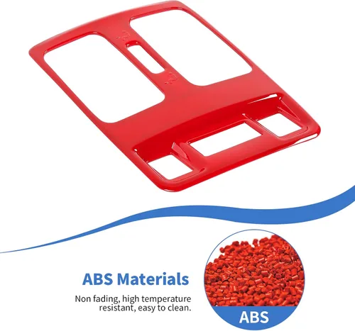 Vista 5 de JeCar Cubierta de ventilación de asiento trasero, accesorios interiores compatibles con Jeep Grand Cherokee WK2 2011-2020, color rojo Rojo A