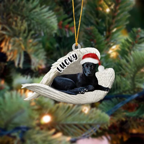 Vista 157 de Ángel durmiente de Afghan Hound para Navidad, adorno personalizado con el nombre del perro, adorno de Navidad personalizado para amantes de perros