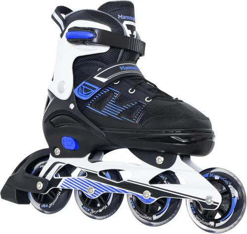 Vista 8 de MammyGol Patines en línea para adultos para hombres y mujeres, rodillos con cuchillas con rodamientos de acero al carbono, freno TPR, malla 3D