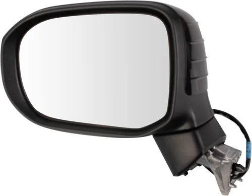 Vista 185 de TRQ Espejo plegable con calefacción eléctrica del lado del conductor con indicador de punto ciego pintura a juego negro liso compatible con Kia