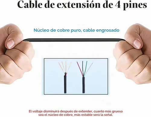 Vista 4 de 4PCS Cables de Extensión Divisores de 2 Vías para Luces LED de Motocicleta ATV Trikes Carrito de Golf Luces Multicolor Tira de Neón Camiones Luces