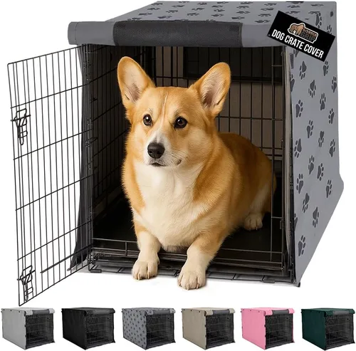 Vista 19 de GORILLA GRIP - Fundas para jaula de perro, cubierta de alambre para perrera Compatible con jaulas para perros de Amazon Basics, cubierta
