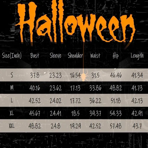 Vista 3 de Vestidos para mujer, vestido acampanado con estampado de Halloween para mujer, vestido de manga larga, vestidos casuales de fiesta huecos