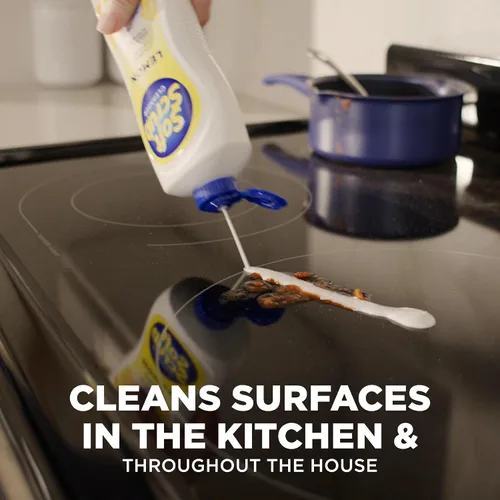 Vista 4 de Soft Scrub Limpiador de superficies multiusos, limón, 36 onzas líquidas Removes tough grime and stains, safe for use on sinks and counters