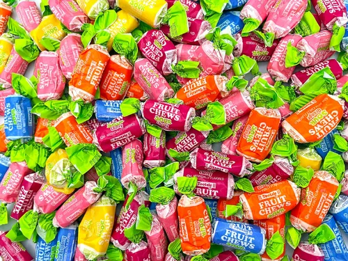 Vista 9 de FROOTIES Taffy Candy 2 LB (10 sabores surtidos de mezcla) – Caramelos a granel, caramelos envueltos individualmente, masticables de frutas, sin maní