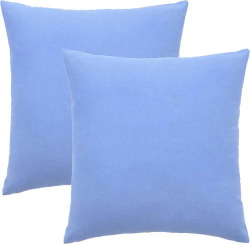 Vista 10 de Paquete de 2 fundas de almohada de algodón, decorativas, suaves, sólidas, para sofá, automóvil, dormitorio, primavera, Pascua, verano, 16 x 16