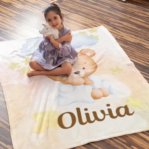 Vista 6 de Manta de bebé personalizada con nombre, manta de envoltura personalizada con nombre para niñas y niños, recién nacidos, regalos para niños pequeños