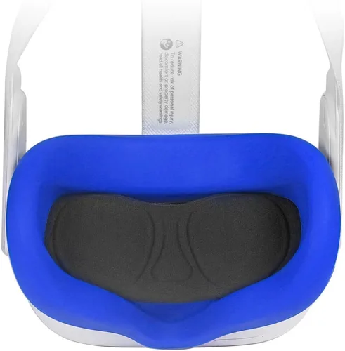 Vista 6 de Juego de fundas para Oculus Quest 2, 1 funda de silicona para Oculus Quest 2, funda de cojín para ojos para Oculus Quest 2, funda de cojín