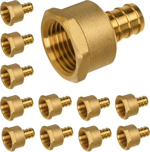 Vista 27 de Acoplamiento Pex de 1/2", Accesorios Pex, Accesorios de Engaste de Latón de Alta Resistencia para Tubos PEX con Construcción Resistente a Fugas