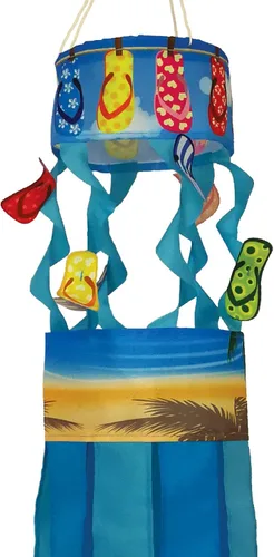 Vista 2 de In the Breeze Flip Flop Beach Twistair Windsock, 40