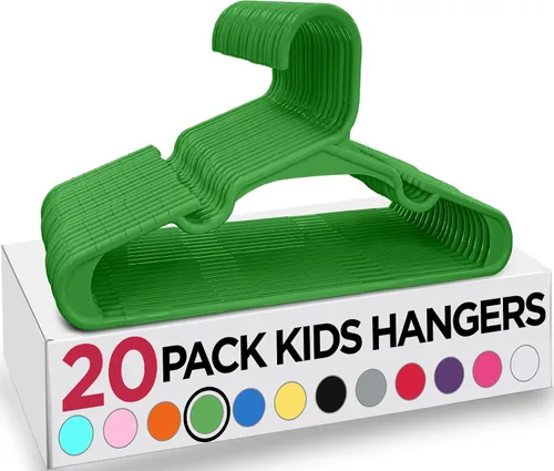 Vista 32 de Utopia Home Paquete de 20 Perchas para Niños - Perchas de Plástico para Bebé de 11.5 Pulgadas para Armario - Perchas para Niños para Ropa y Percha