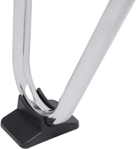 Vista 7 de Silla de pedicura moderna, altura ajustable y longitud de hierro y PVC, para el hogar, spa, salón de belleza (blanco)