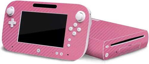 Vista 12 de 3D Carbon Fiber Black - Air Release Vinyl Decal Faceplate Mod Skin Kit by System Skins - Compatible with Nintendo Wii U Console