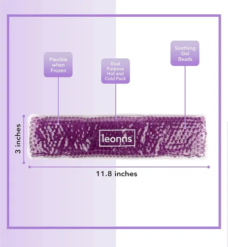 Vista 3 de Leonns® Paquetes de hielo perineal reutilizables para recuperación posparto – 3 paquetes de gel y mangas lavables – Alivio caliente y frío