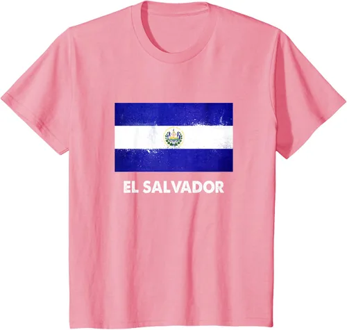 Vista 52 de Camiseta de la bandera de El Salvador Camiseta salvadoreña
