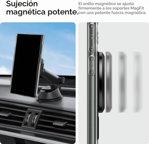 Vista 4 de Spigen para placa de anillo MagSafe para funda de teléfono, adaptador de carga inalámbrica