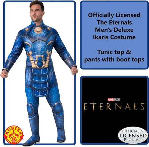 Vista 3 de Rubies mens Marvel the Eternals Movie Deluxe Ikaris Costume