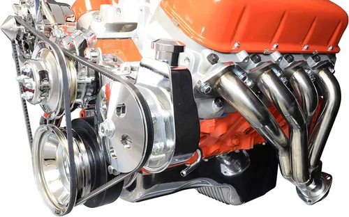 Vista 5 de ICT Billet Big Block Chevy 551497, kit de soporte de la bomba de dirección, regulable, para bomba hidráulica de motor 454