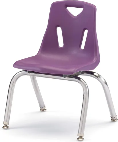Vista 14 de Berries silla apilable con patas cromadas