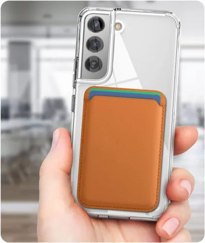 Vista 6 de ENCASED Funda transparente para Samsung Galaxy S22, funda magnética delgada compatible con Magsafe (S22)