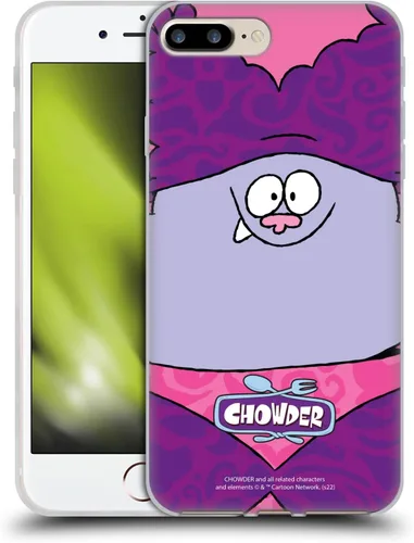 Vista 9 de Head Case Designs Officially Licensed Chowder: Animated Series Character Art Graphics Gel Case [Military Grade] Compatible with Apple iPhone 7