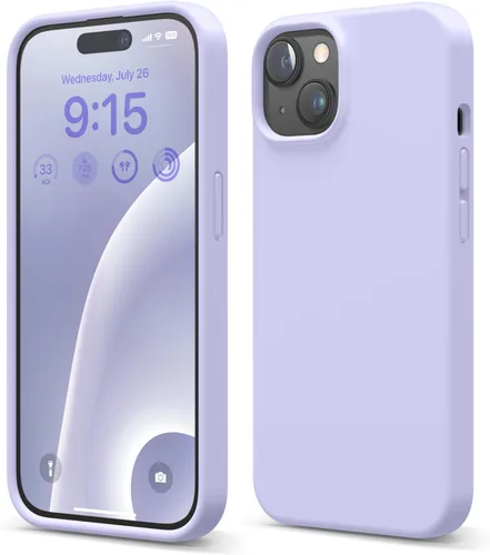 Vista 32 de elago Compatible con Funda para iPhone 15, Funda de Silicona Líquida, Cubierta Protectora de Cuerpo Completo, Resistente a Golpes, Diseño Delgado