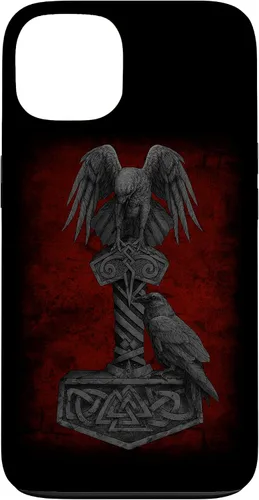 Vista 7 de Funda para iPhone 17 de Mjolnir Odín de la mitología vikinga nórdica de Thor