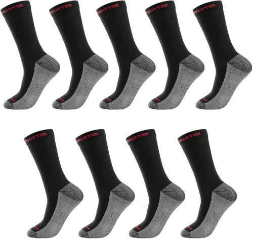 Vista 7 de ROCKROOSTER COOLMAX - Calcetines deportivos con control de humedad, duraderos y transpirables (paquete de 9)