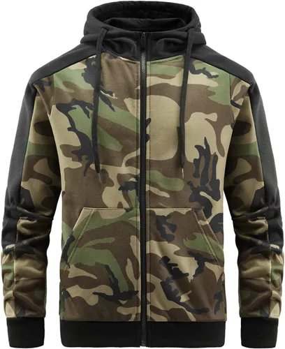 Vista 4 de ANOTWENER Trajes deportivos de 2 piezas para hombre, cuello alto, manga larga con bolsillos laterales dobles, chaqueta y pantalones deportivos