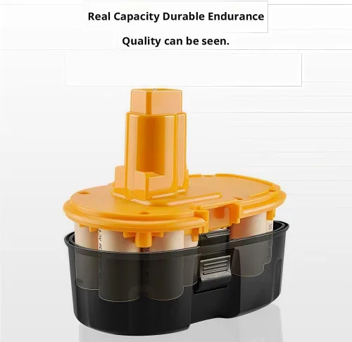 Vista 7 de LINGYUE Batería de repuesto Ni-MH de 18 V compatible con Dewalt DC9096 DC9098 DW9095 DW9096 Amoladora angular inalámbrica/llave/herramienta