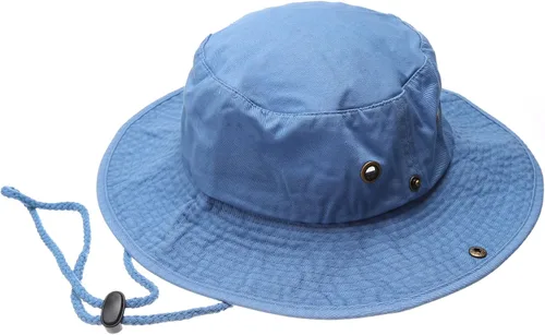 Vista 18 de Sombrero de cubeta para verano, para exteriores, para pescar, de safari, de caza, con correa ajustable