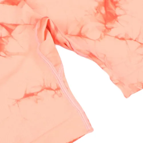 Vista 8 de Betued Orange Pink, Women Yoga Shorts High Waist Quickly Drying Hip Lifting Tie Dyed Waisted High Waisted Biker Shorts Gym Y