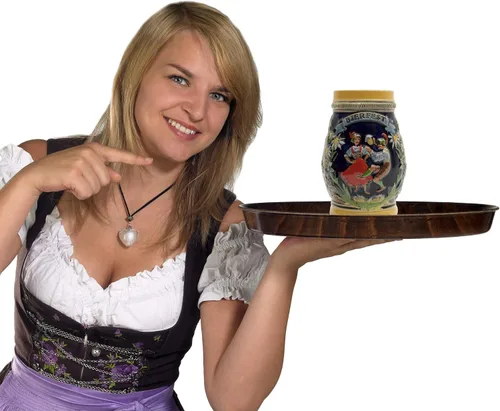 Vista 6 de OktoberfestHaus Oktoberfest - Tazas para el festival de la cerveza alemana, jarra de cerámica para amantes de la cerveza, jarras para cerveza